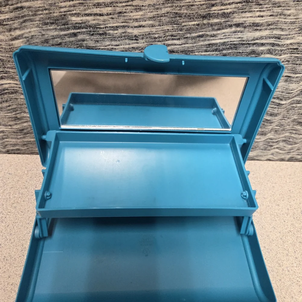 Teal Cabboodles Makeup Case With Mirror